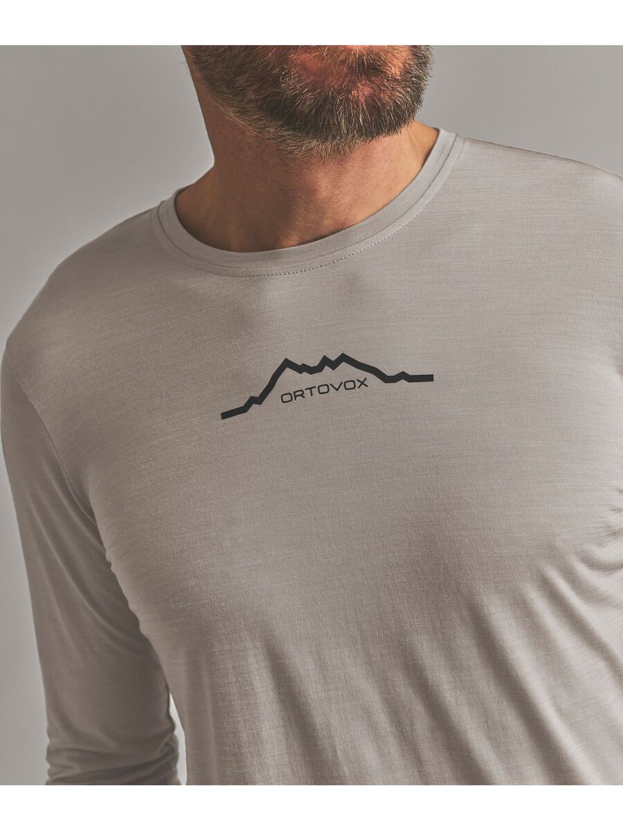 Ortovox 150 Merino Cool Mountain LS M, dark linen - Bild 7