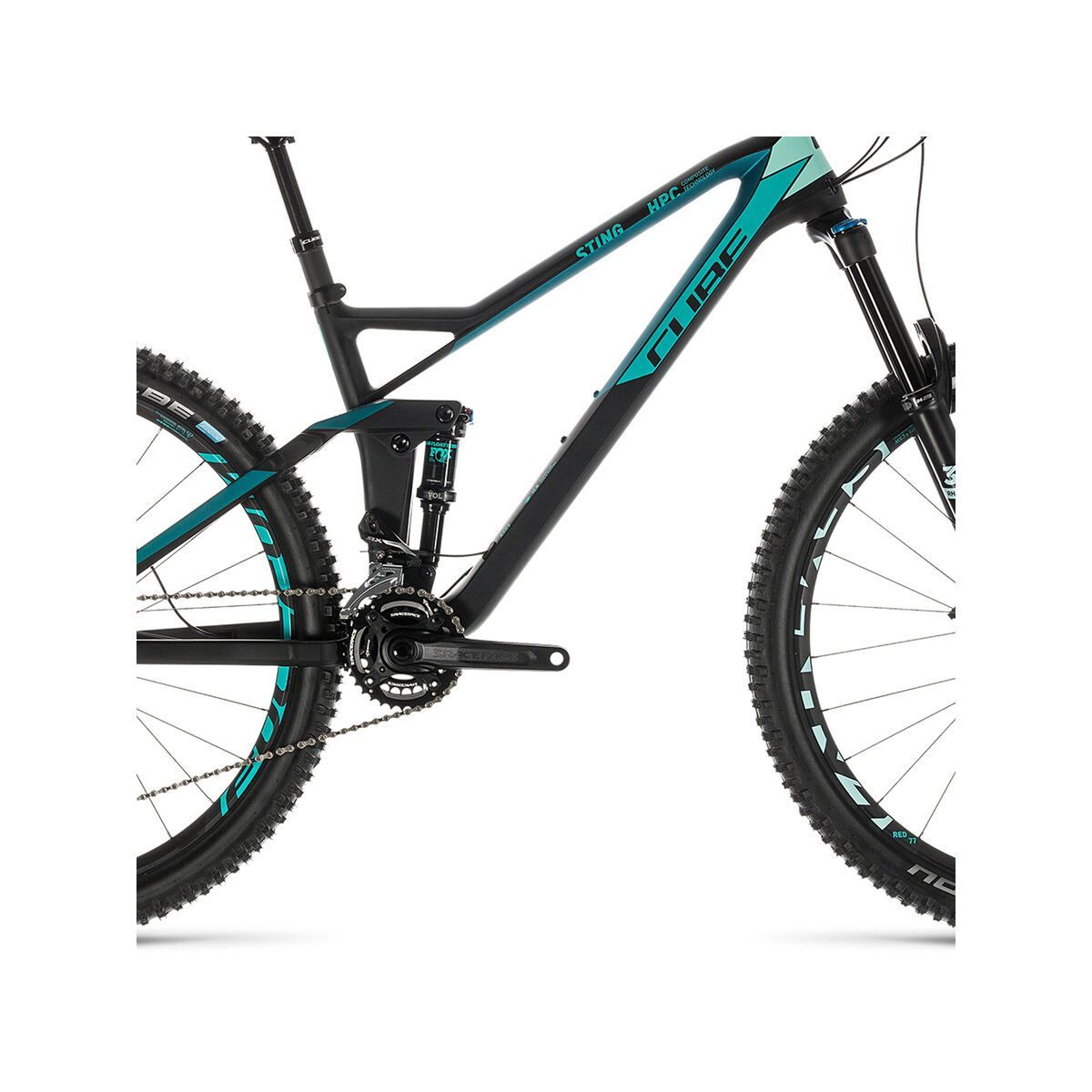 Cube Sting WS 140 HPC Race 27.5, carbon´n´mint - Bild 3