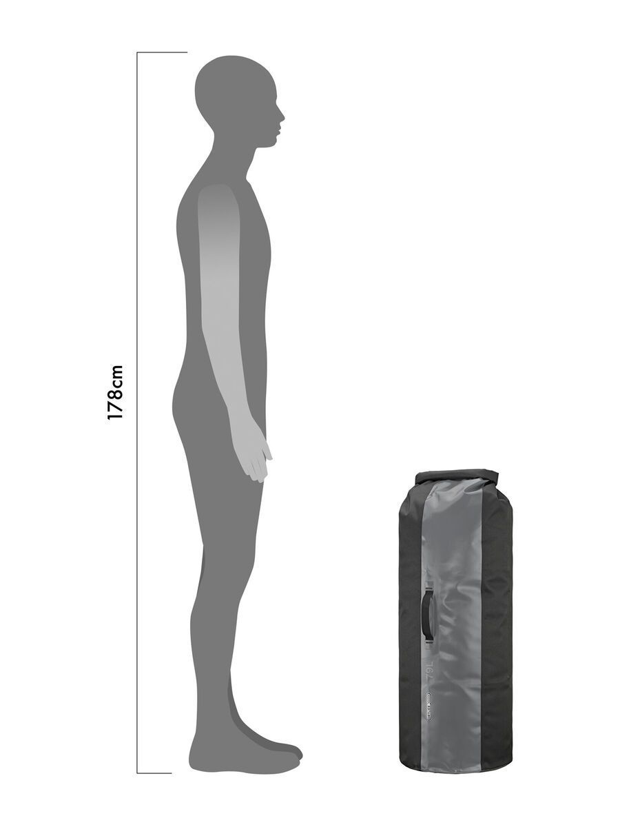 ORTLIEB Dry-Bag Heavy Duty 79 L, black-grey - Bild 5