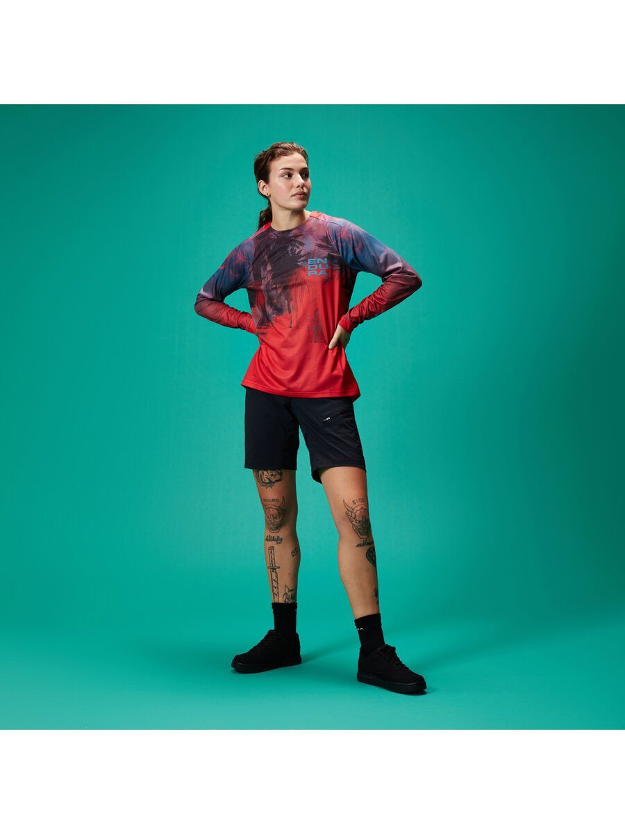 Endura Damen Tropical T-Shirt LTD (Langarm), granatapfel - Bild 13
