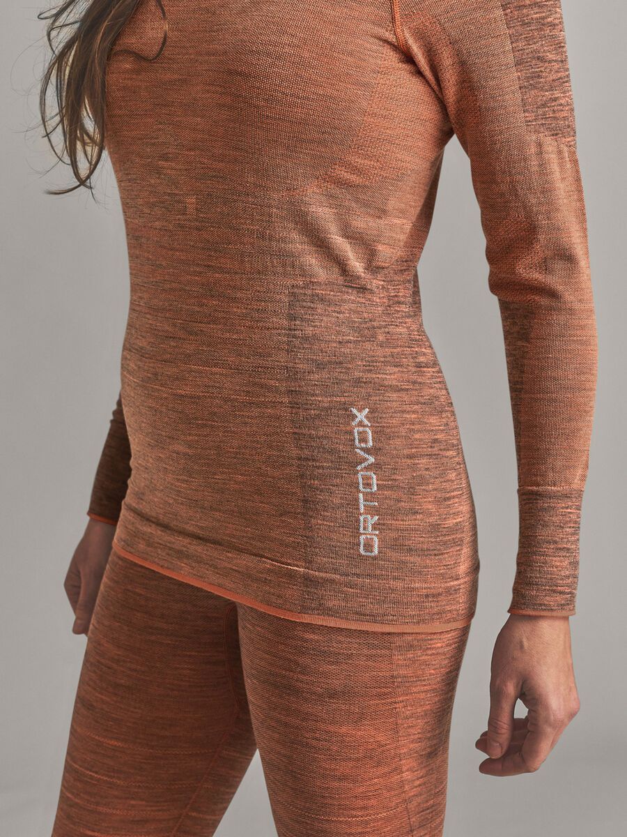 Ortovox 230 Merino Competition Long Sleeve W, faded tangerine - Bild 8