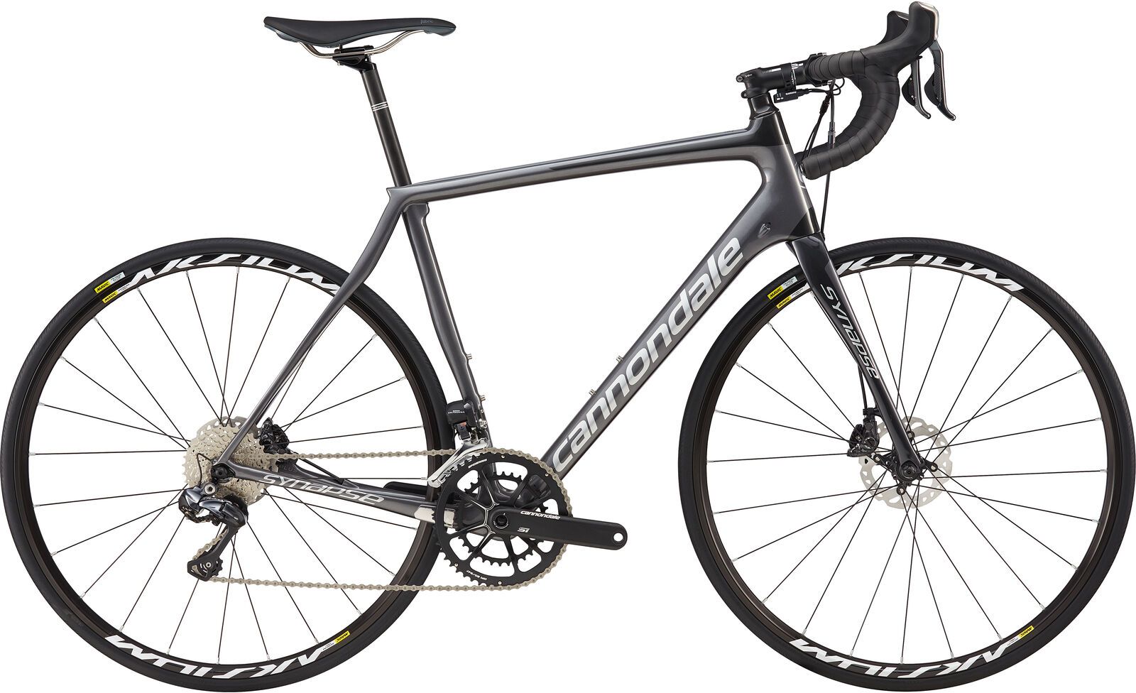 Cannondale Synapse Carbon Disc Ultegra Di2, charcoal gray w/ fine silver and nearly black, gloss - GRY - Bild 1