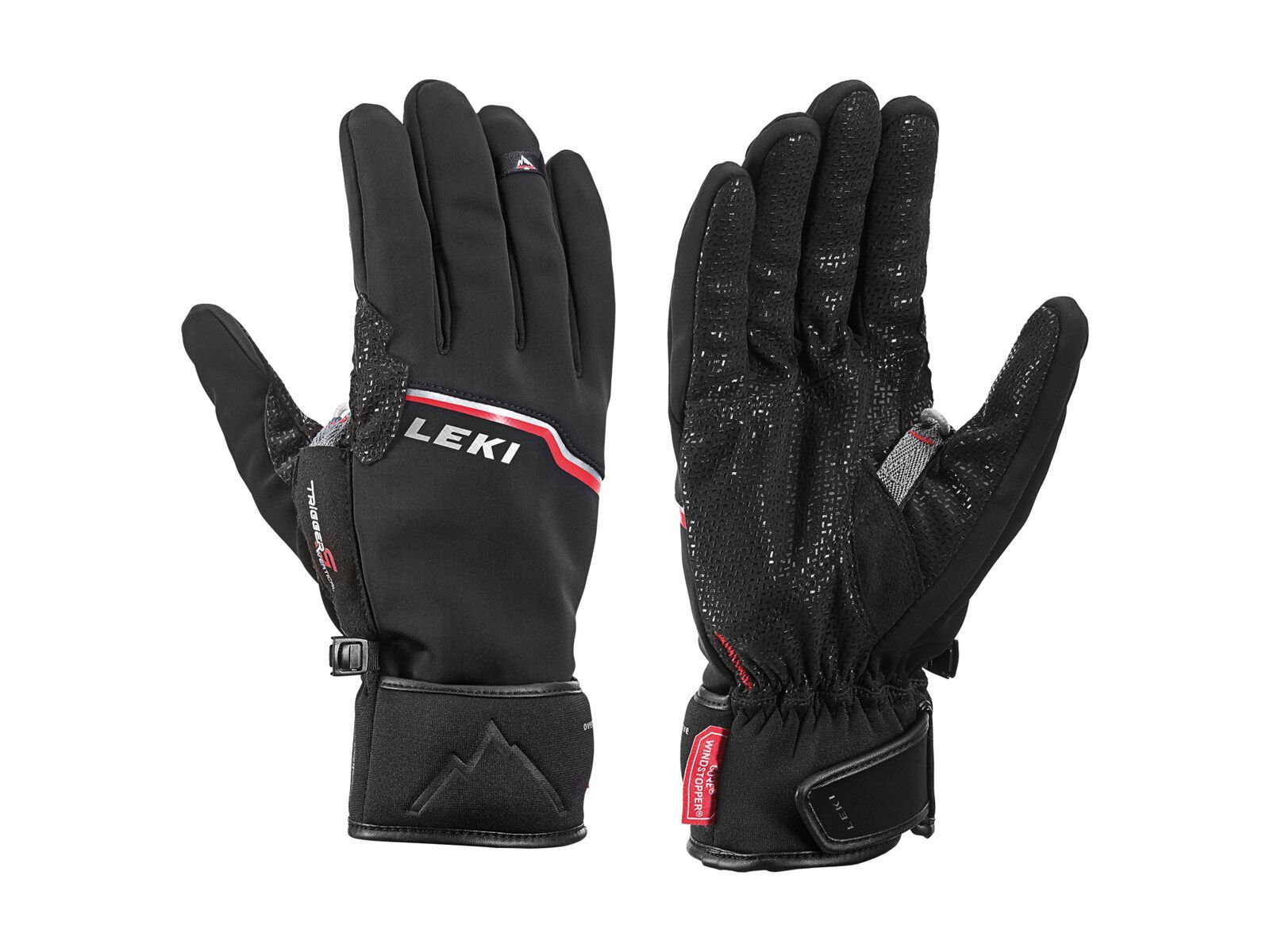 Leki Tour Precision Plus V, schwarz-chrom-rot - Bild 1