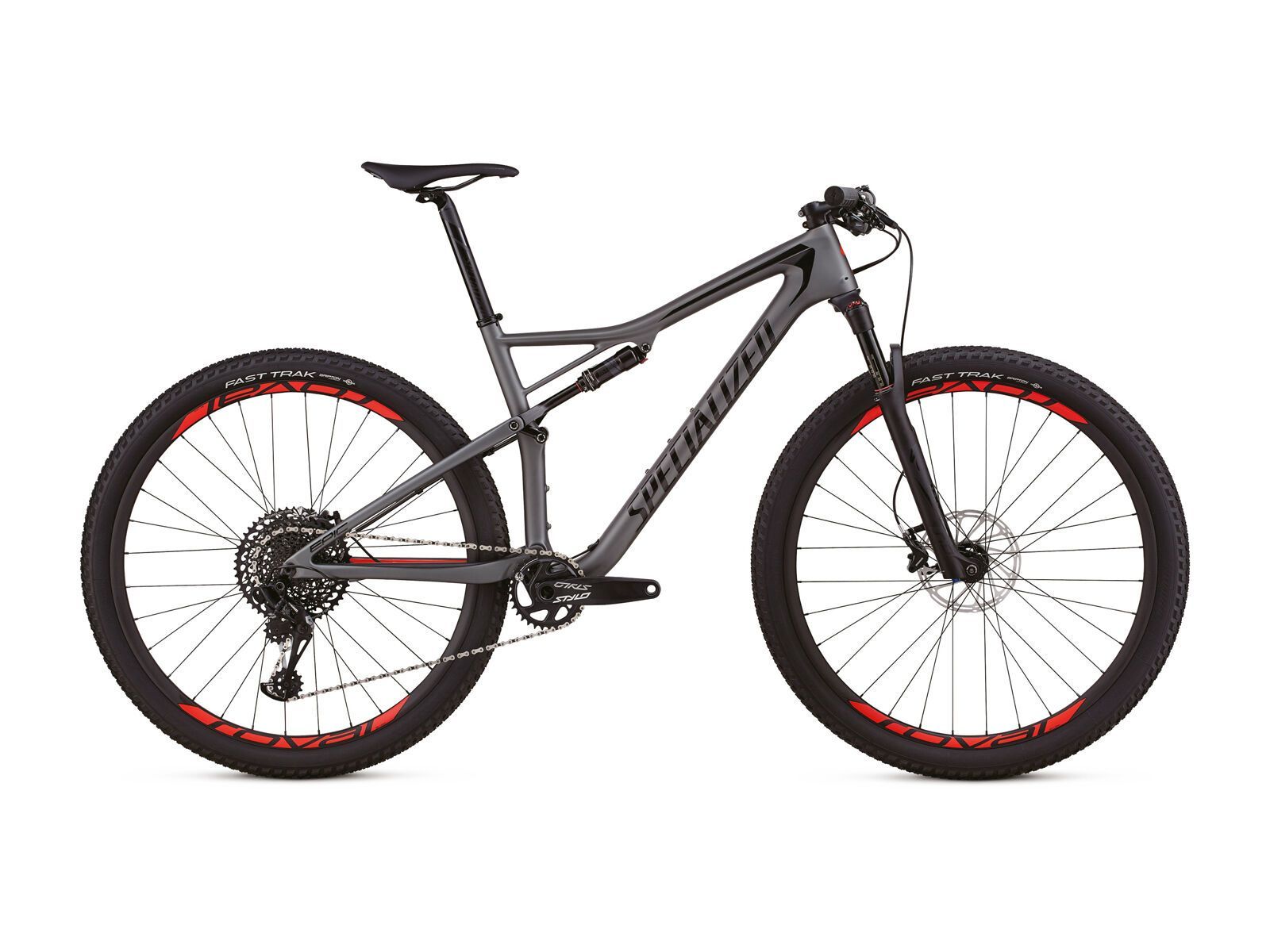 Specialized Epic Expert, satin charcoal/black/rocket red - Bild 1