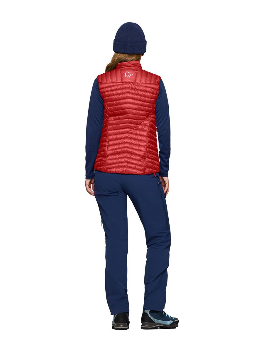 Norrona trollveggen down800 super light Vest W's, baked apple - Bild 6