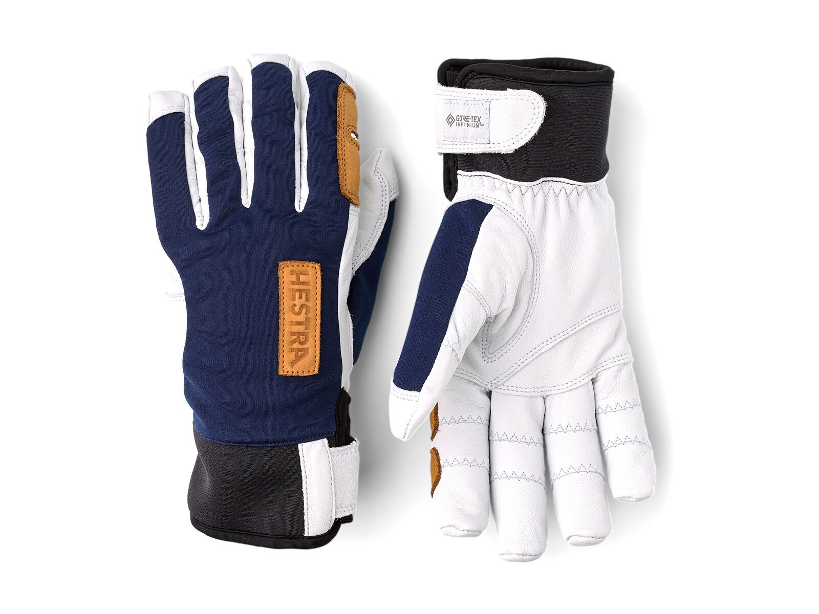 Hestra Ergo Grip Active Wool Terry 5 Finger, navy/offwhite - Bild 1