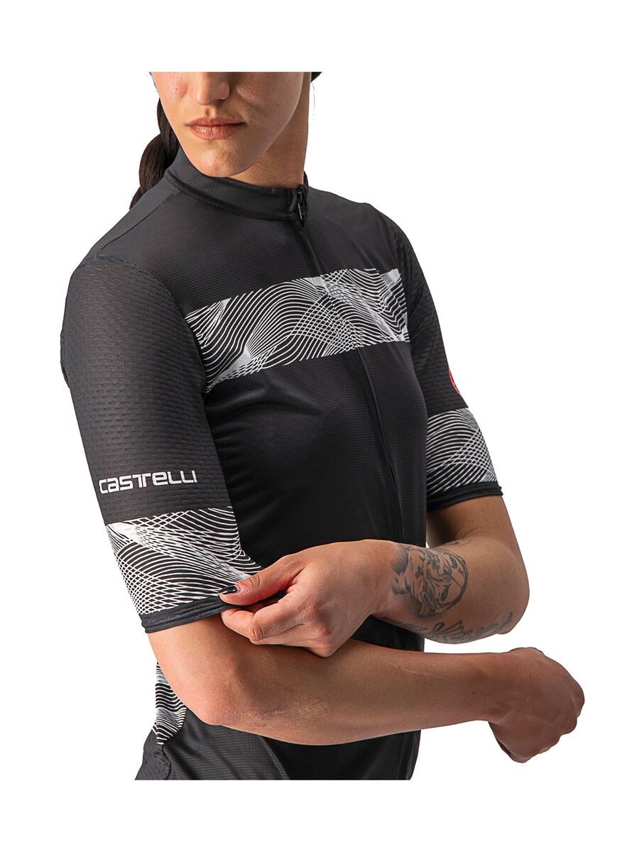 Castelli Fenice Jersey, light black/white - Bild 5