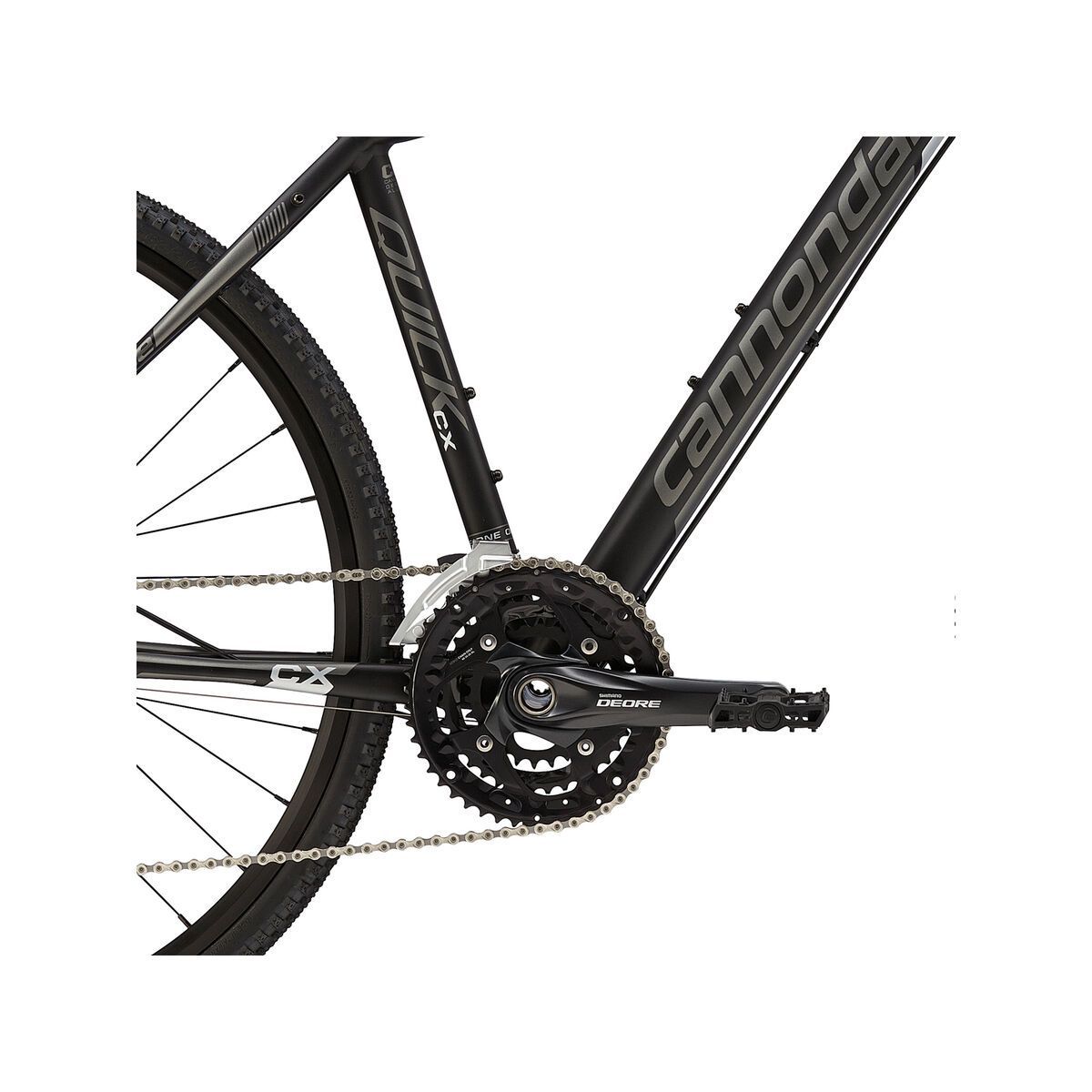 Cannondale Quick CX 1, jet black, with charcoal grey and super sparkle silver accents, gloss - Bild 3