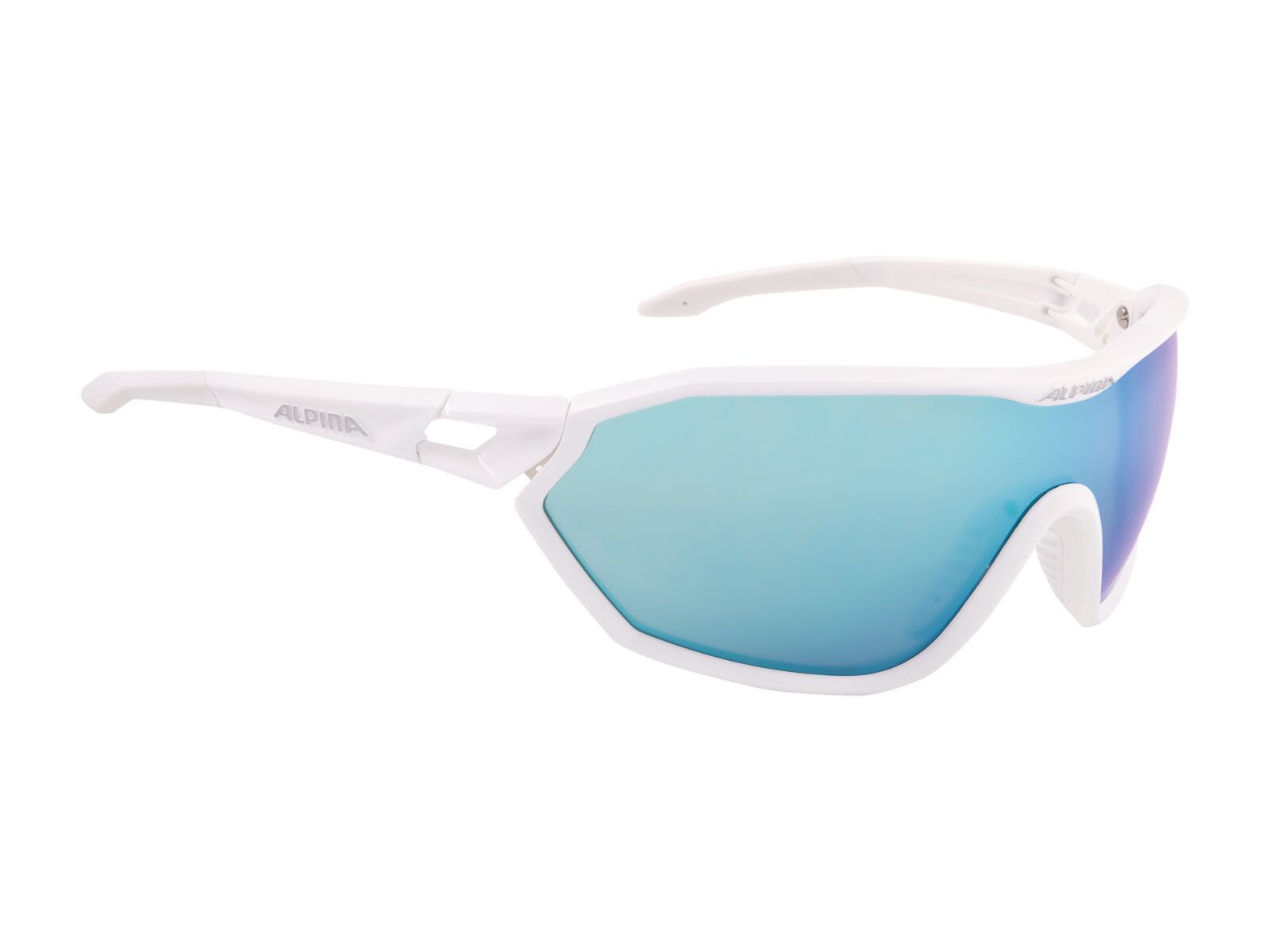 Alpina S-Way, white matt/Lens: ceramic emerald mirror - Bild 1