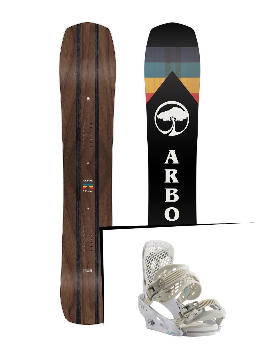 Set: Arbor A-Frame 2019 + Burton Escapade bloomin up - Bild 1