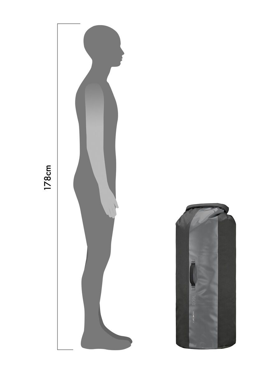 ORTLIEB Dry-Bag Heavy Duty 109 L, black-grey - Bild 5