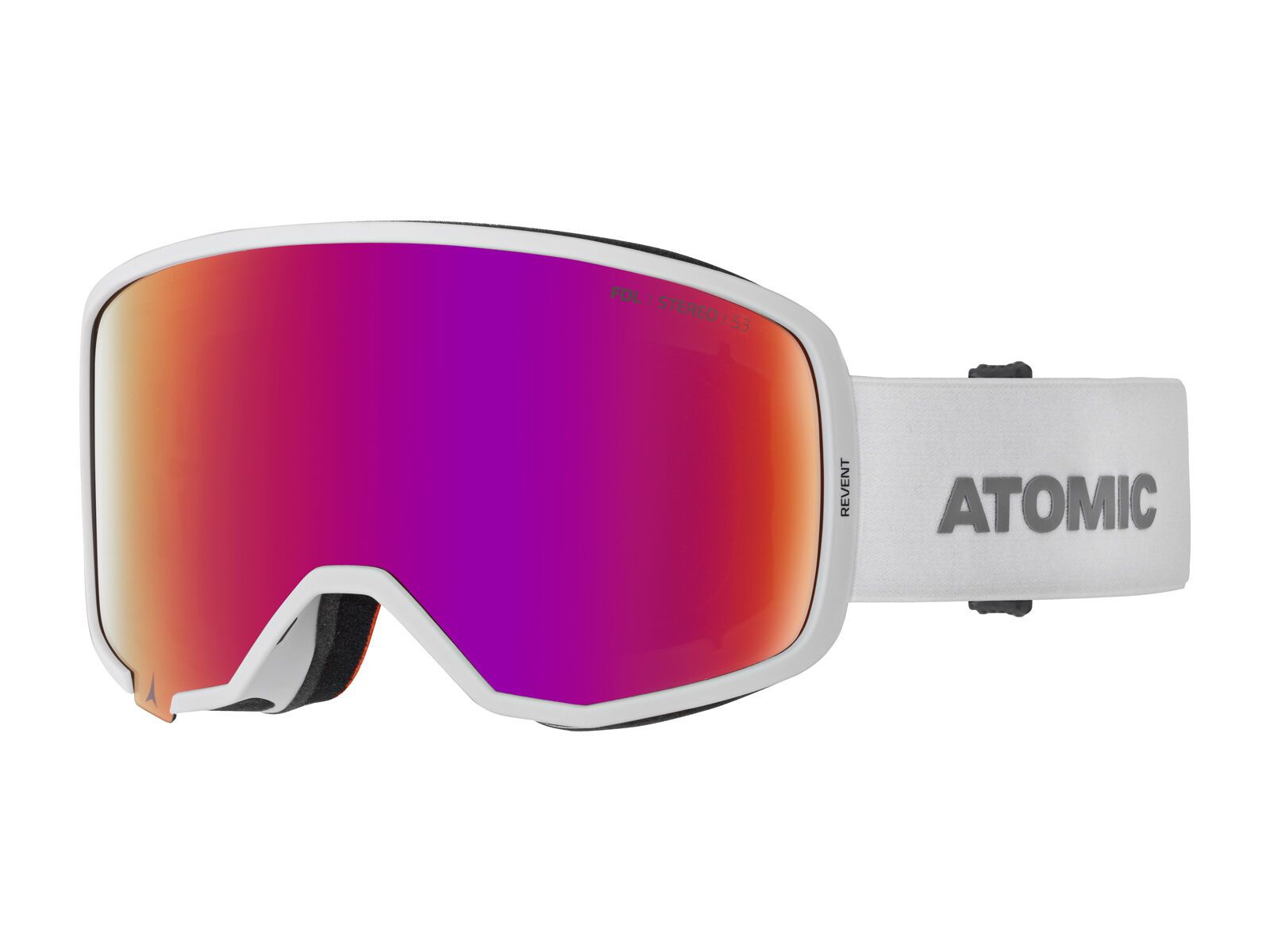 Atomic Revent Stereo, white/Lens: red stereo - Bild 1