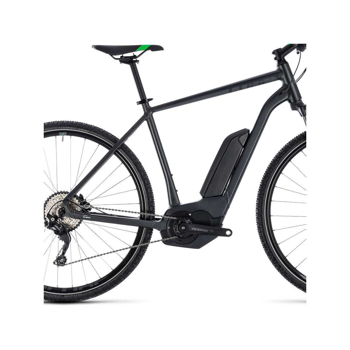 Cube Cross Hybrid Pro 500, grey´n´flashgreen - Bild 4