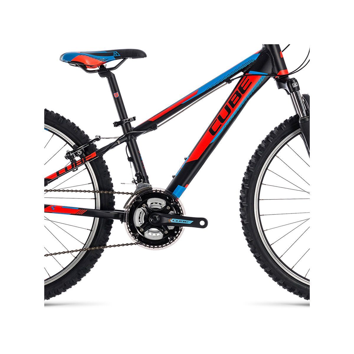 Cube Kid 240, black´n´flashred´n´blue - Bild 4