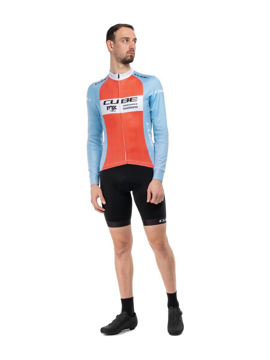 Cube Road/XC Trikot X Factory Racing langarm, blue´n´orange - Bild 7
