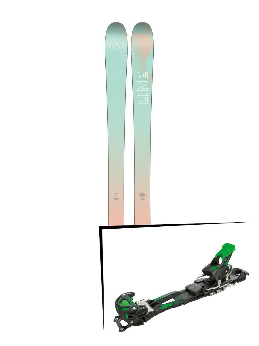 Set: Line Soulmate 86 2018 + Tyrolia Adrenalin 16 solid black flash green - Bild 1