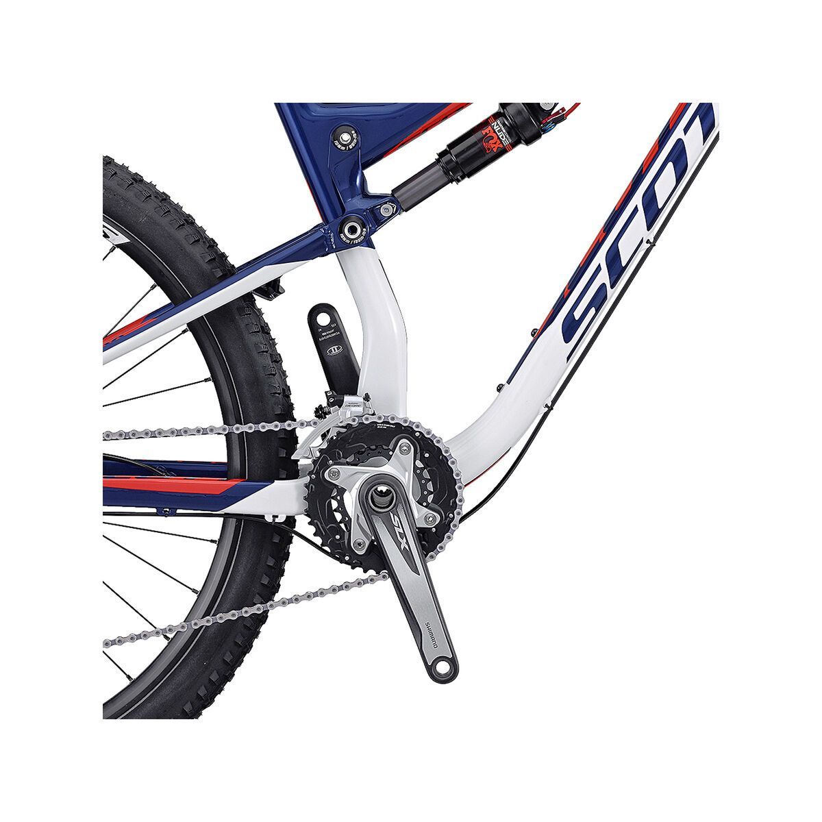 Scott Spark 730, white/blue/red - Bild 3