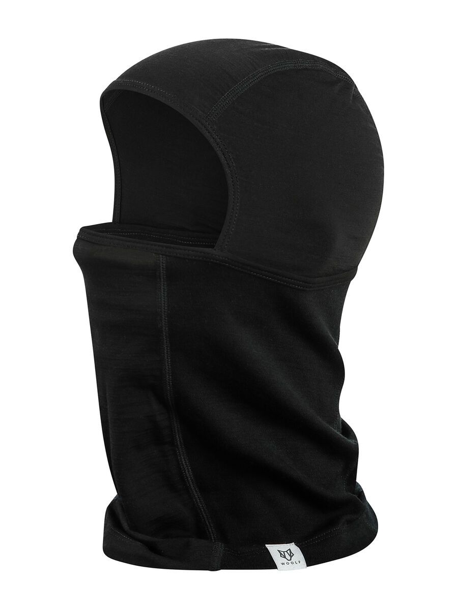 Woolf Merino Svarthetta Balaclava, black - Bild 2