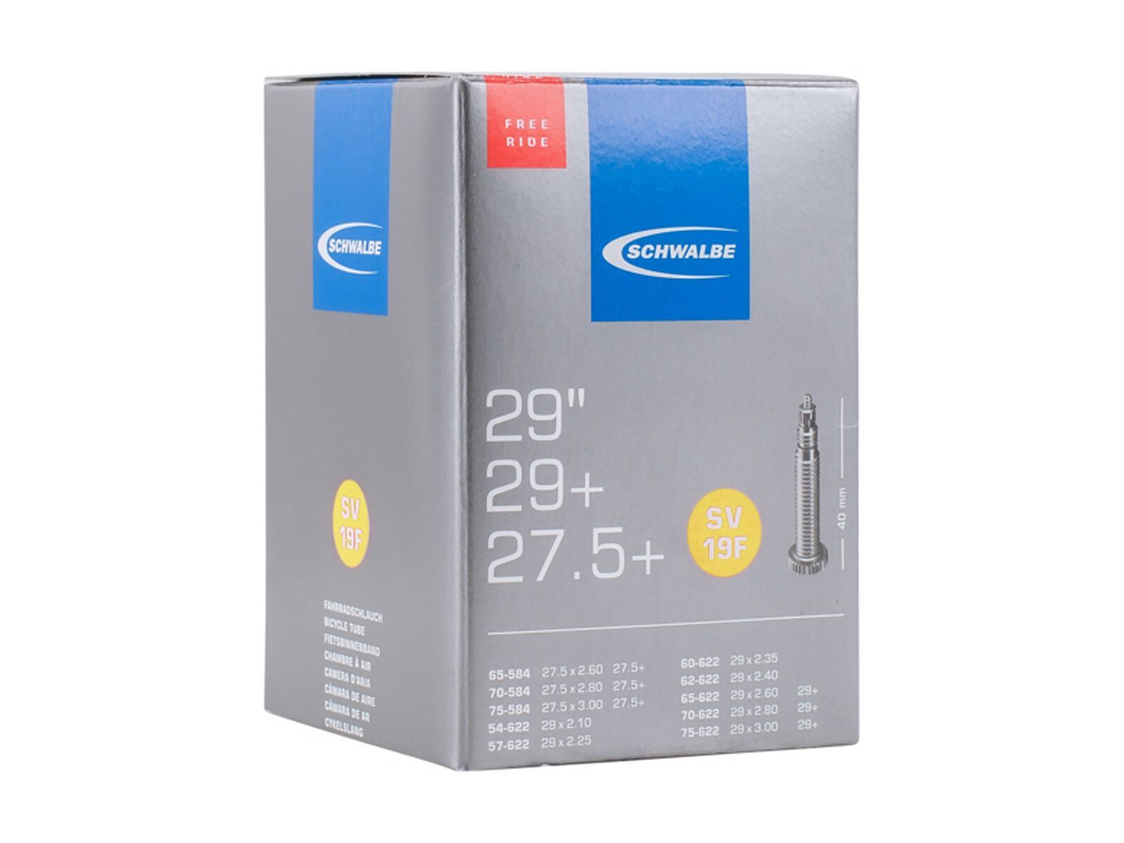 Schwalbe Schlauch SV 19F Freeride - 27.5/29 x 2.10-3.00 - Bild 1
