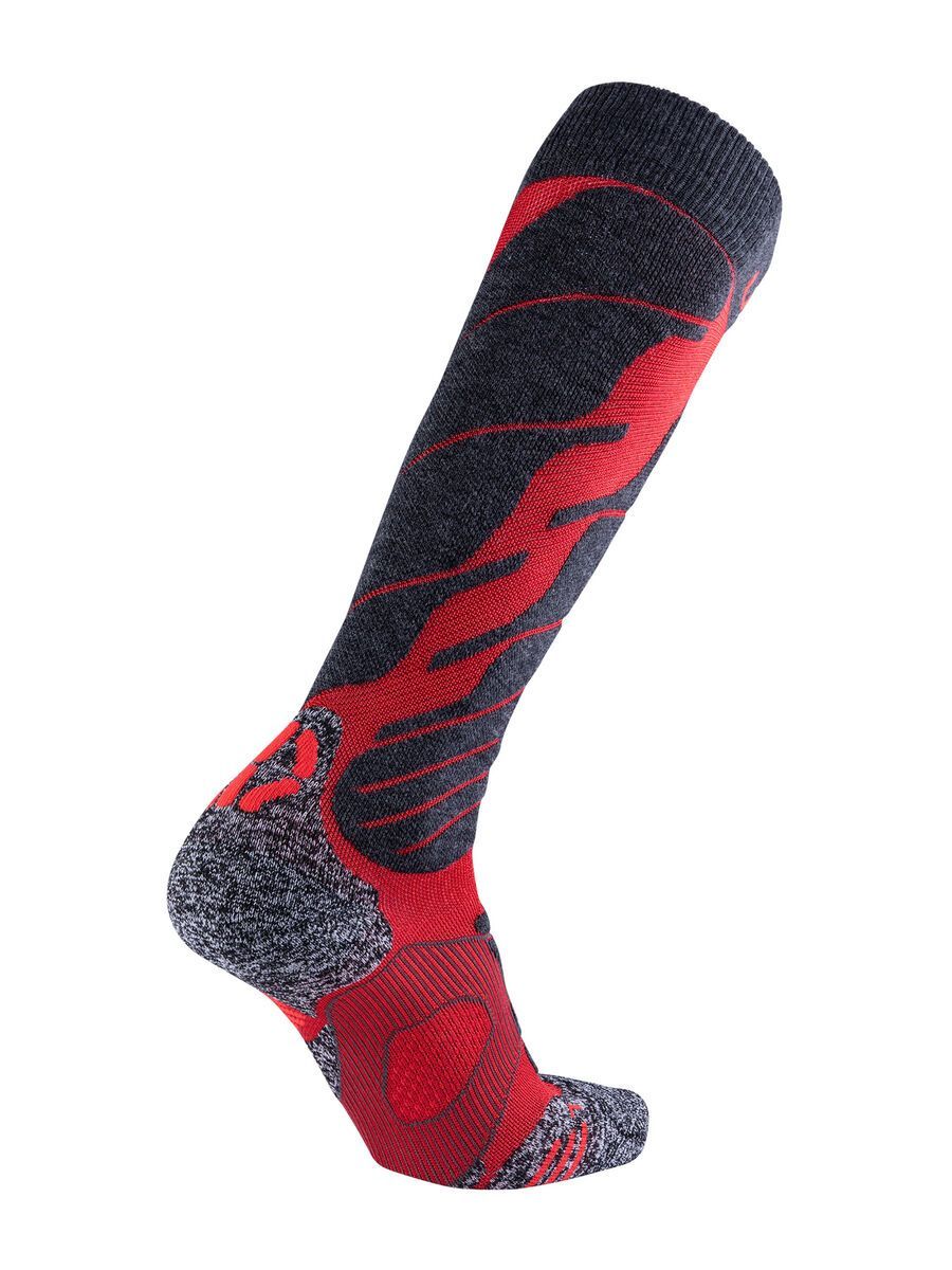 UYN Magma Ski Socks, dark red/anthracite - Bild 2