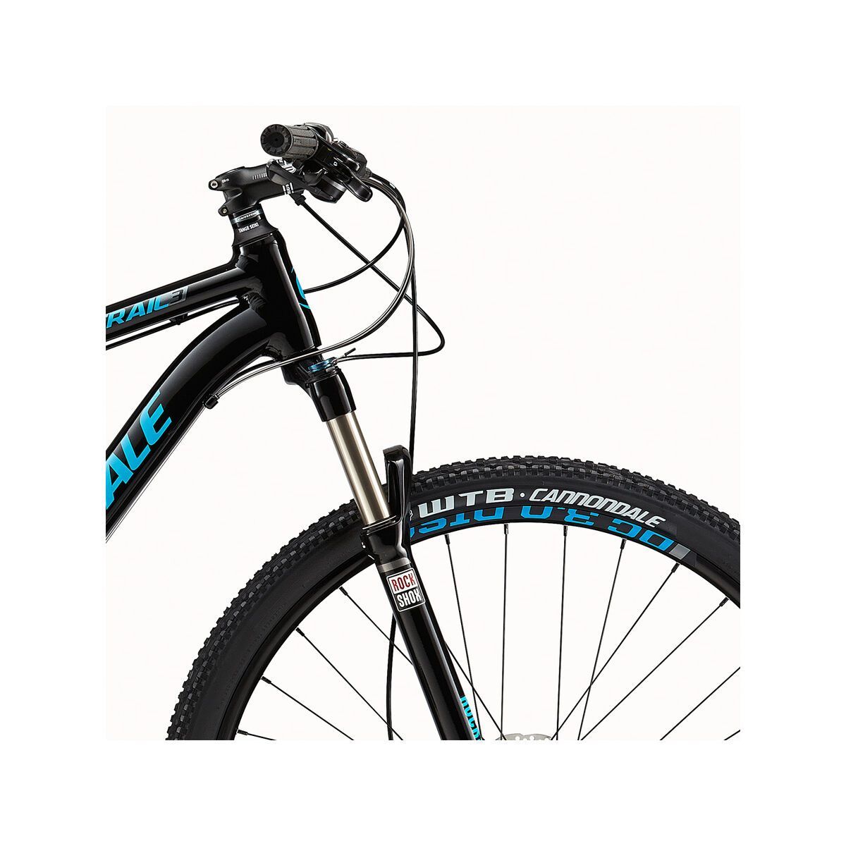 Cannondale Trail 29 3, jet black with ultra blue, charcoal gray, gloss - Bild 5