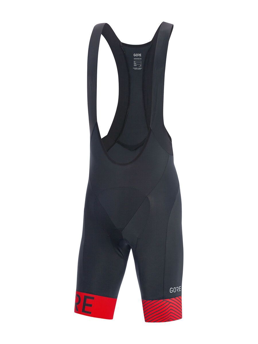 GOREWEAR C5 Opti kurze Trägerhose+, black/red - Bild 1