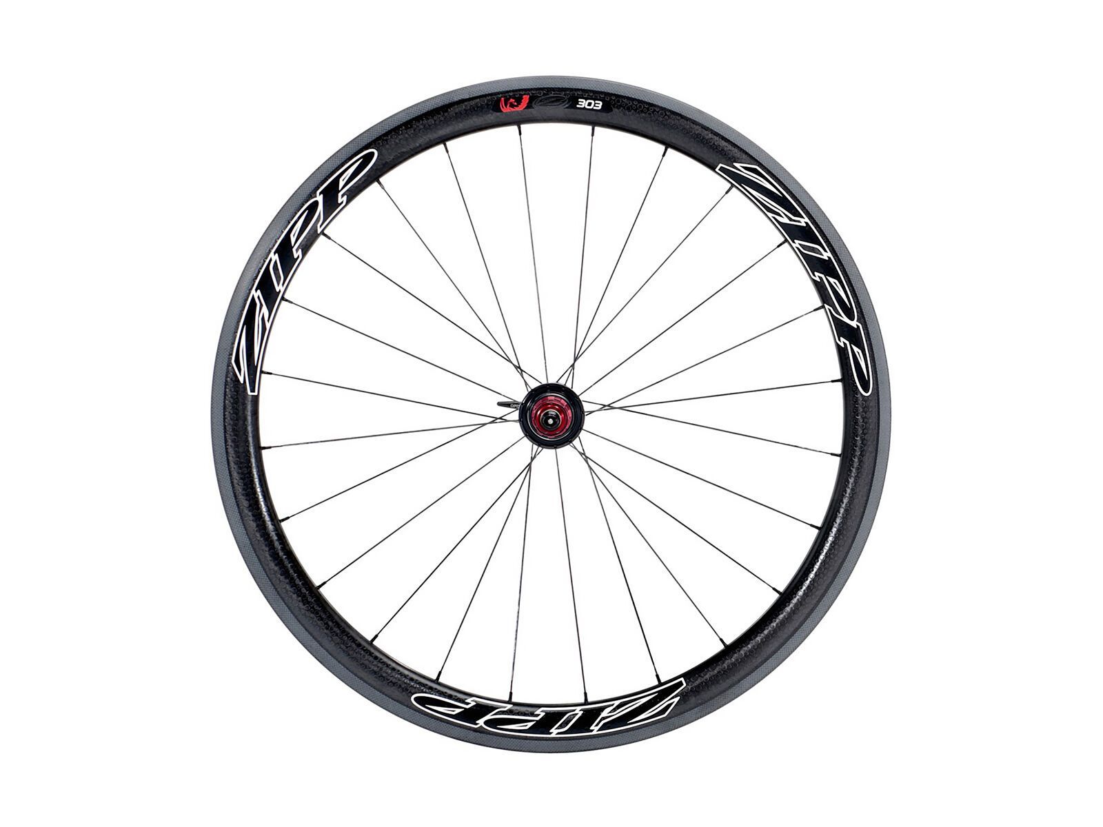 Zipp 303 Firecrest Tubular - Nabe 188, schwarz / schwarze Aufkleber - Bild 1
