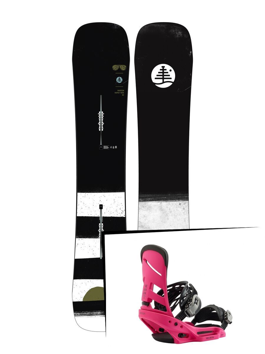 Set: Burton Family Tree Trick Pilot 2019 + Burton Mission EST pink - Bild 1