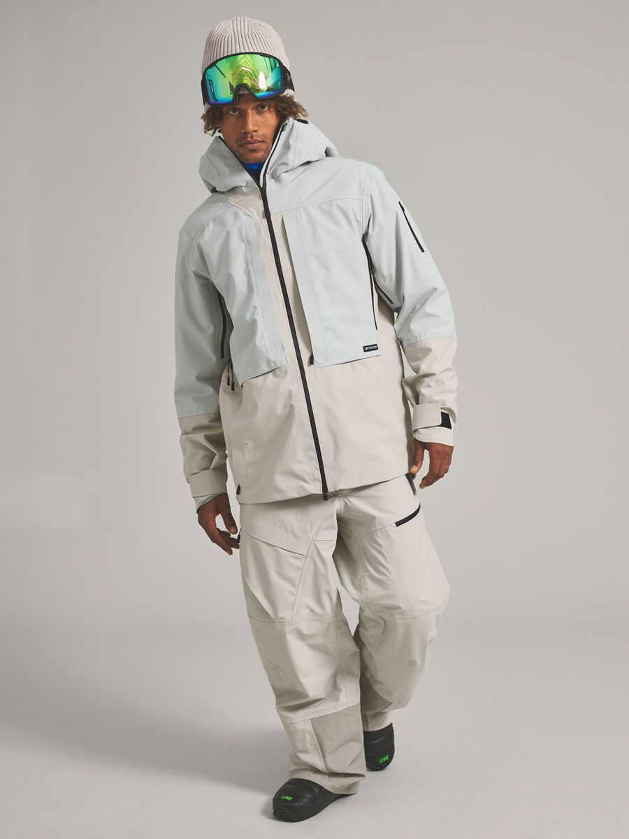 Ortovox Ravine Plus 3L Jacket M, grey ice - Bild 8