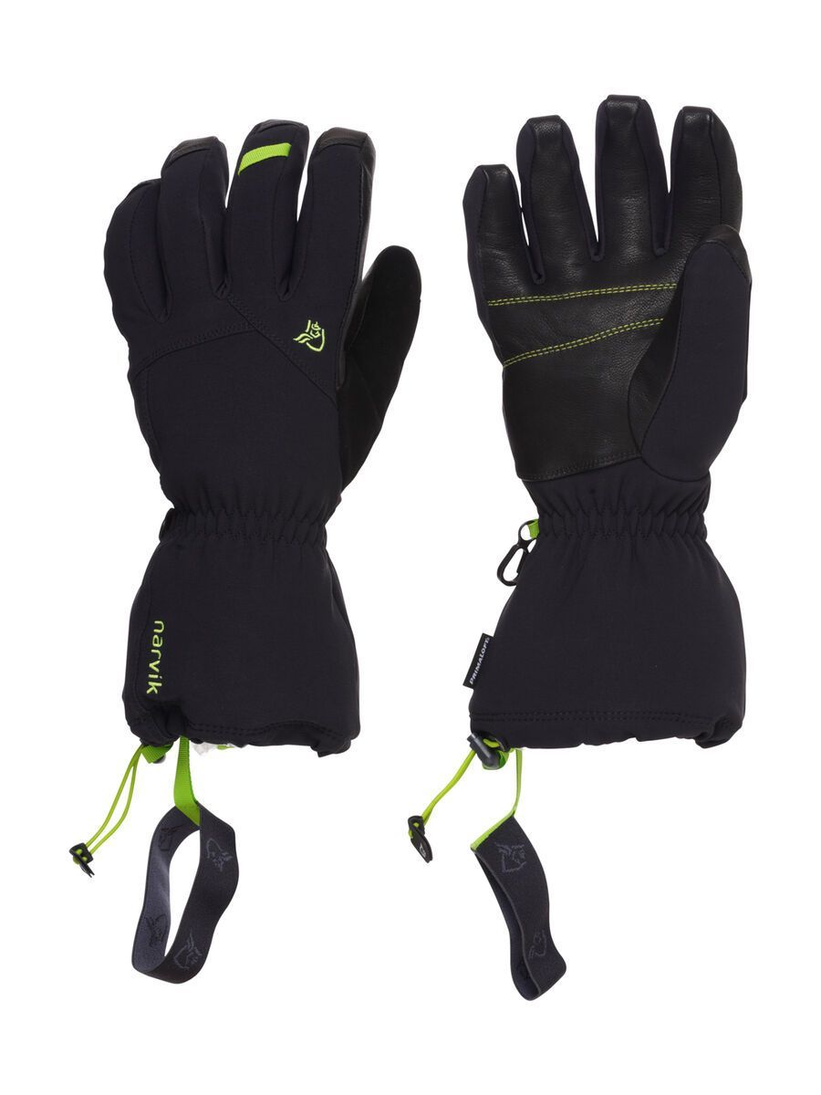 Norrona Narvik Dri1 Insulated Long Gloves, caviar - Bild 1