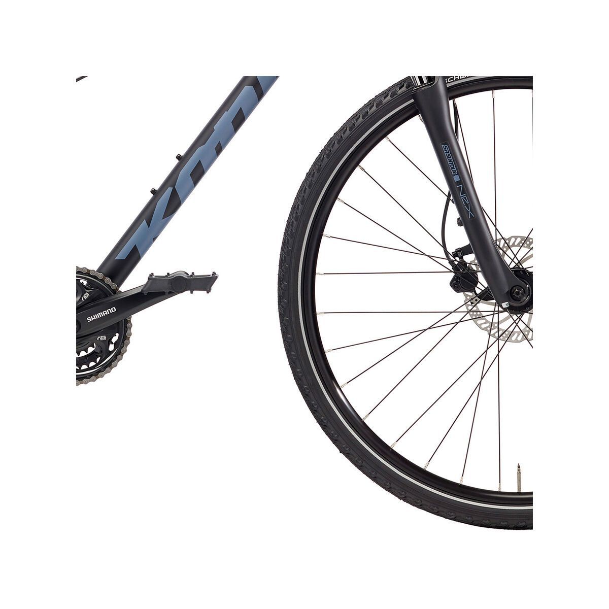 Kona Splice, matt black w/ midnight blue decals - Bild 4