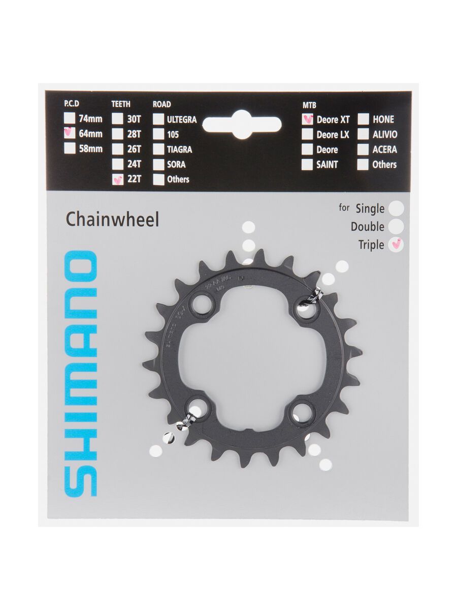 Shimano Kettenblätter Deore XT FC-M770 - 3x9 - Bild 1