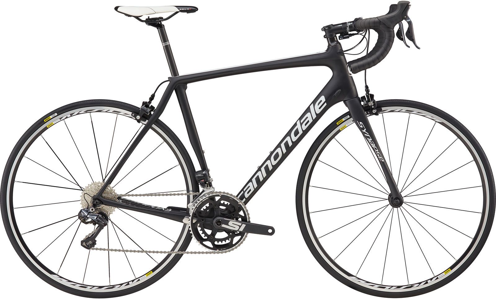 Cannondale Synapse Carbon Ultegra Di2, jet black w/ magnesium white and nearly black, matte - CRB - Bild 1