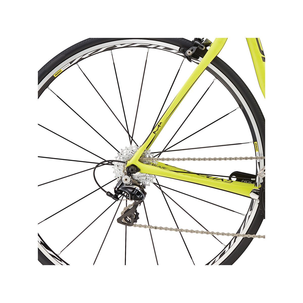 Cannondale Synapse Hi-Mod Dura Ace, neon spring w/ exposed carbon and nearly black - Bild 4