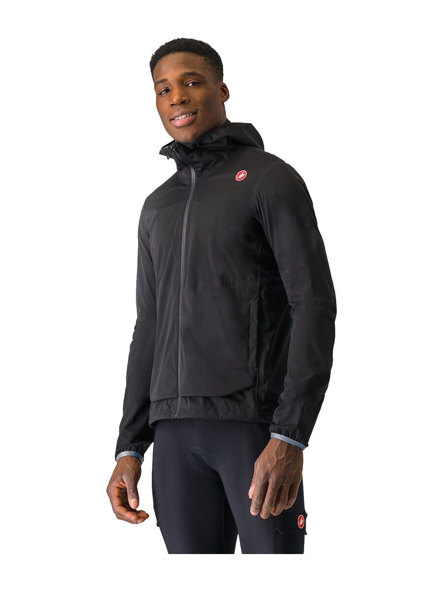 Castelli Unlimited Rain Jacket, light black | BIKER-BOARDER.DE
