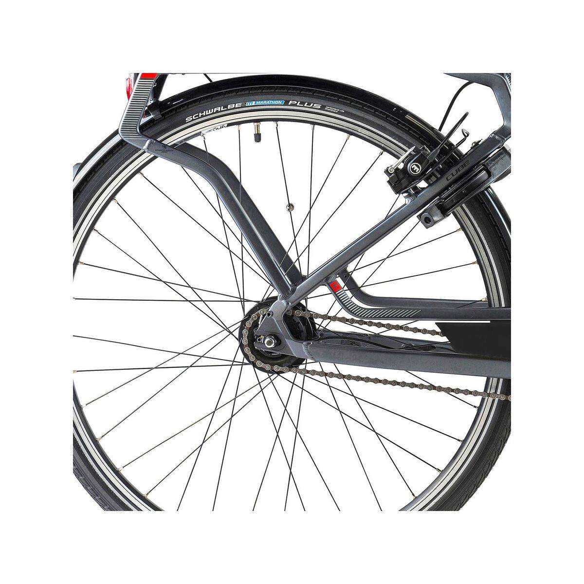 Cube Travel Hybrid Pro, anthrazit/black/white/red - Bild 4