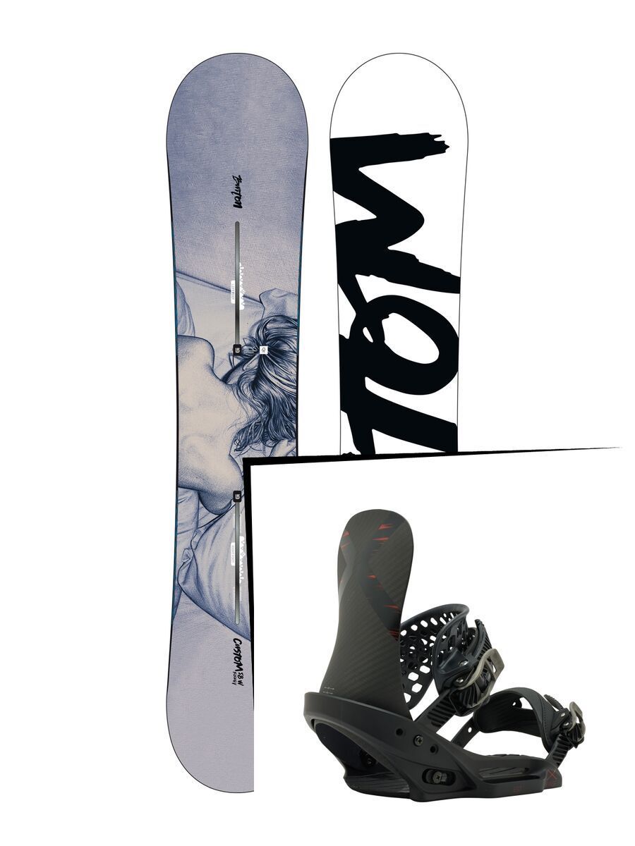 Burton Set: Custom Twin Flying V Wide 2016 + Burton X-Base EST - Bild 1