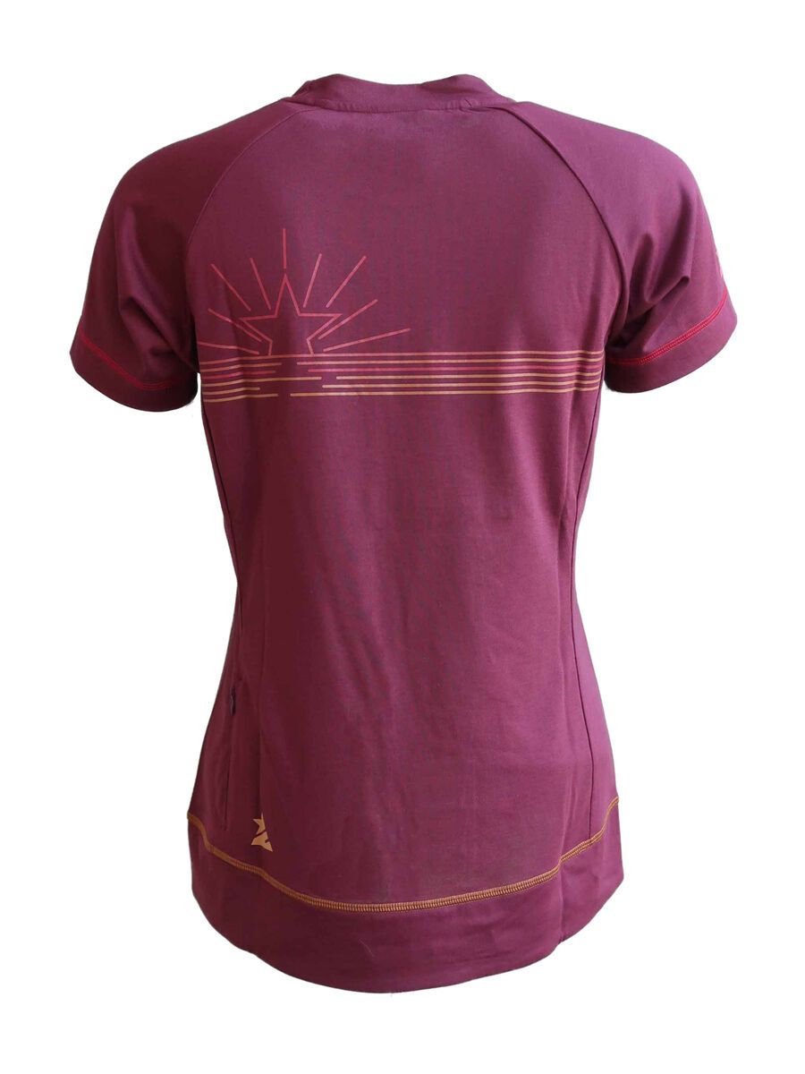 Zimtstern PureFlowz Eco Shirt SS Wmns, windsor wine - Bild 2
