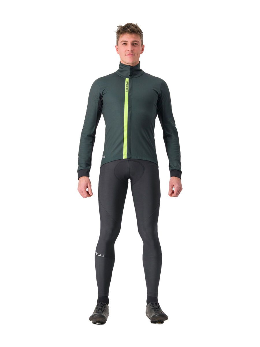 Castelli Entrata Jacket, rover green/yellow fluo-light - Bild 4