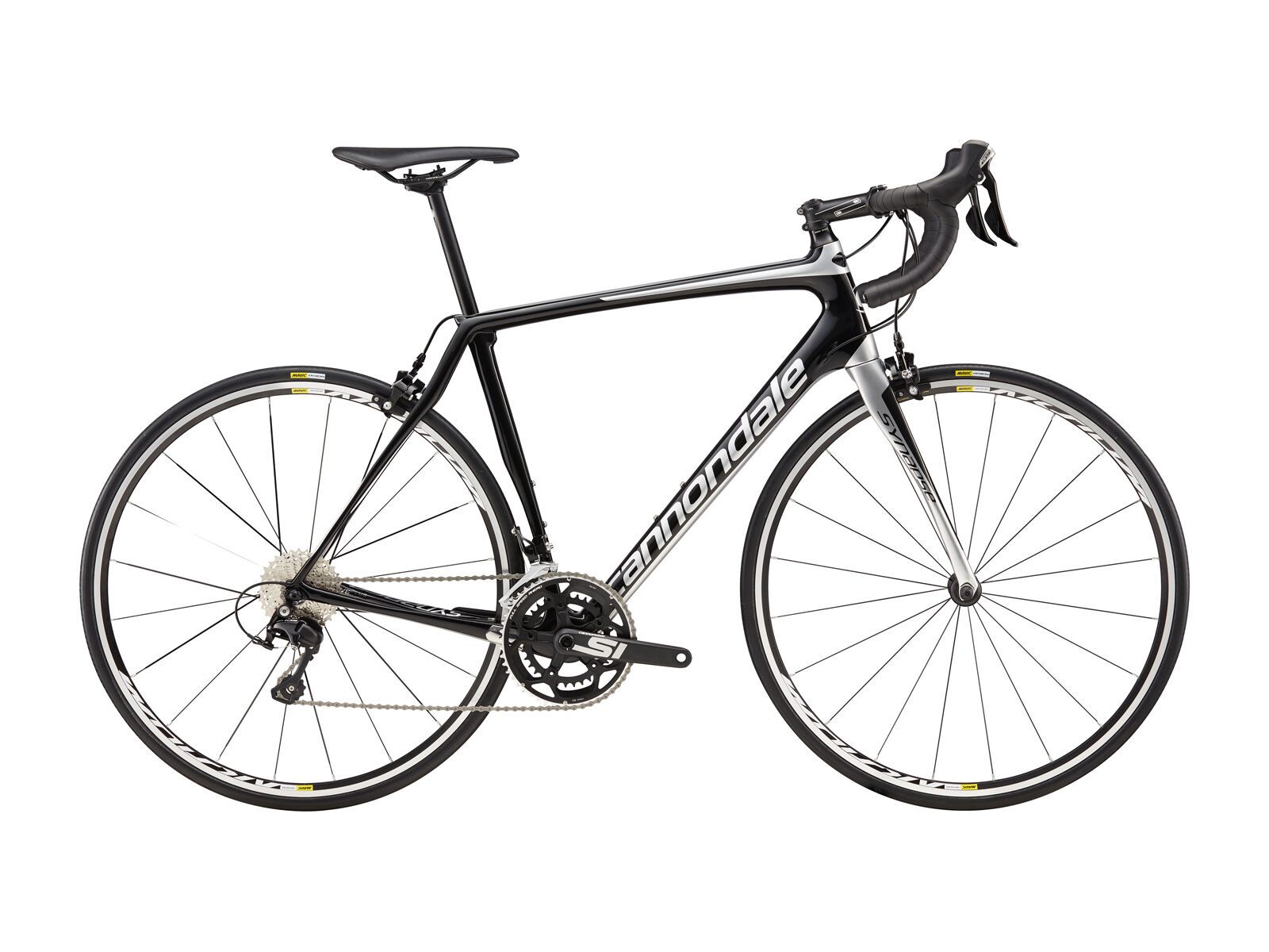 Cannondale Synapse Carbon 105, jet black w/ fine silver - gloss (SLV) - Bild 1