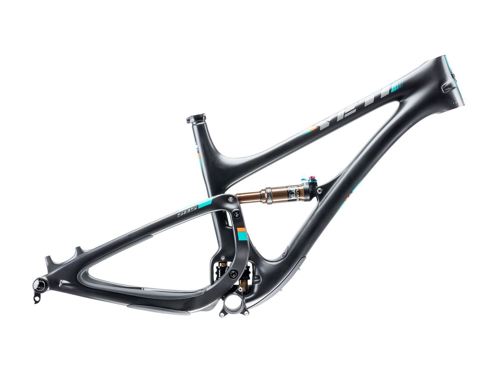Yeti SB5 T-Series Frame, raw/turquoise - Bild 3