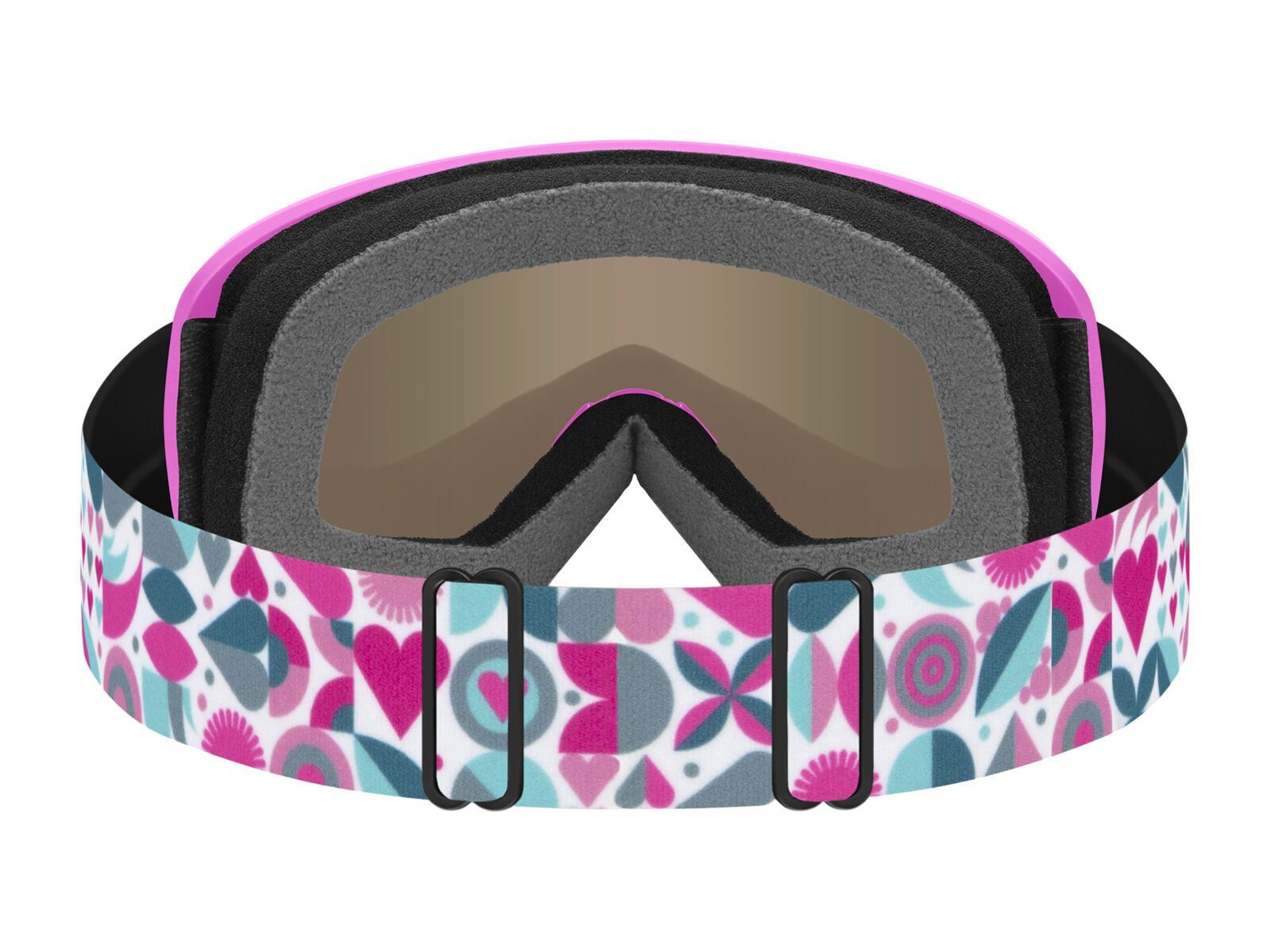 Smith Snowday, Green Sol-X Mirror / vivid pink hearts - Bild 3