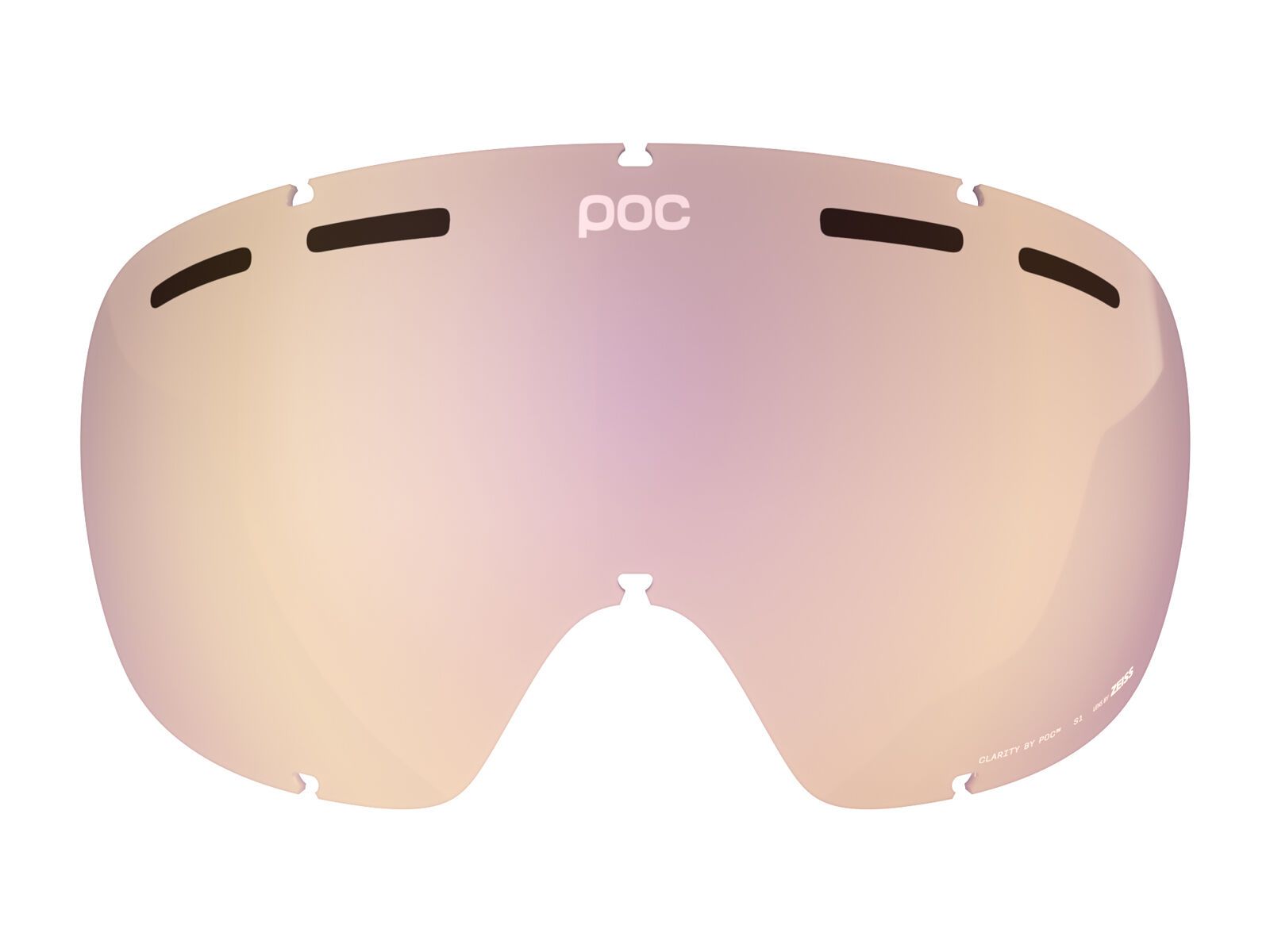 POC Fovea/Fovea Race Lens, Clarity Int./Cloudy Coral - Bild 1