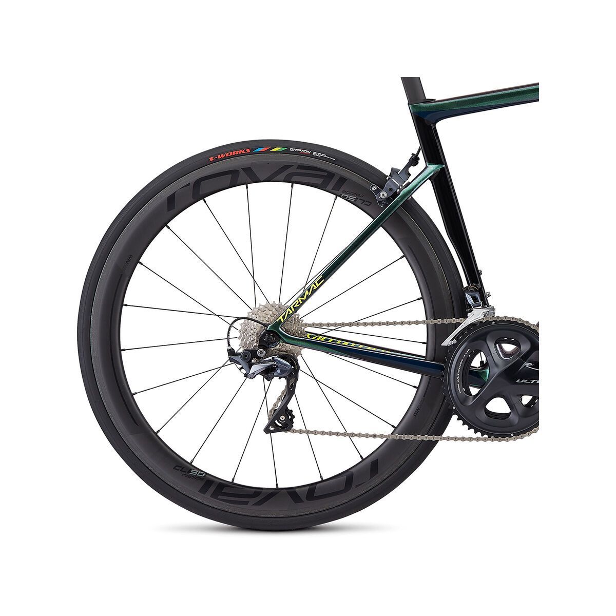 Specialized Tarmac Expert, gloss chameleon green/cast blue/tarmac black/team yellow - Bild 6