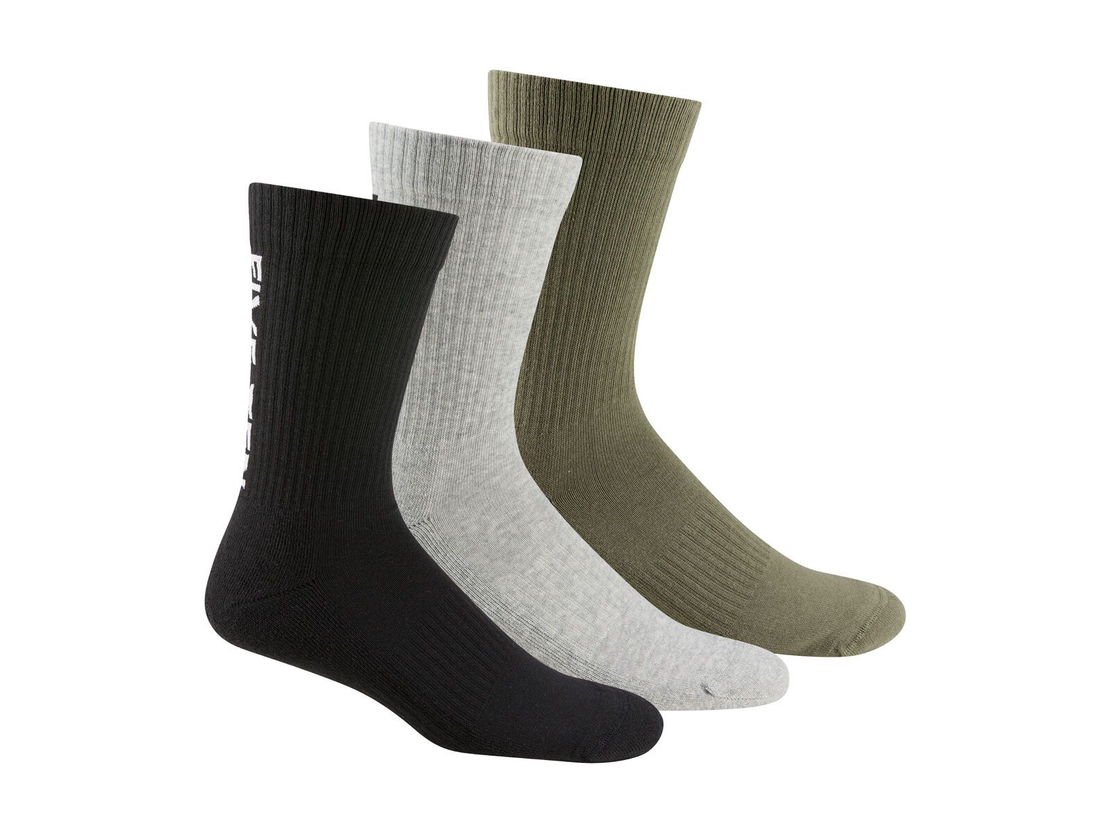 Five Ten Crew Socken (3er Pack), black/grey heather/olive - Bild 1