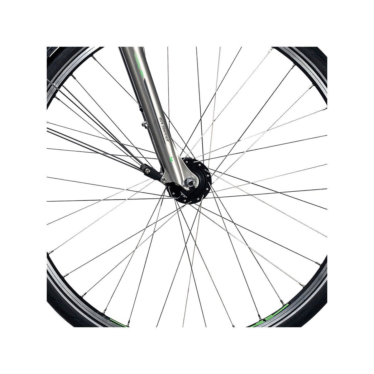 Cube Touring Trapeze, silver´n´flashgreen - Bild 2