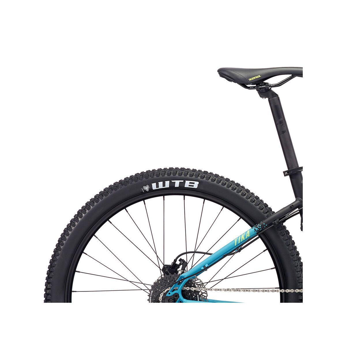 Kona Tika 27.5, matt black & aqua w/ green & aqua decals - Bild 6