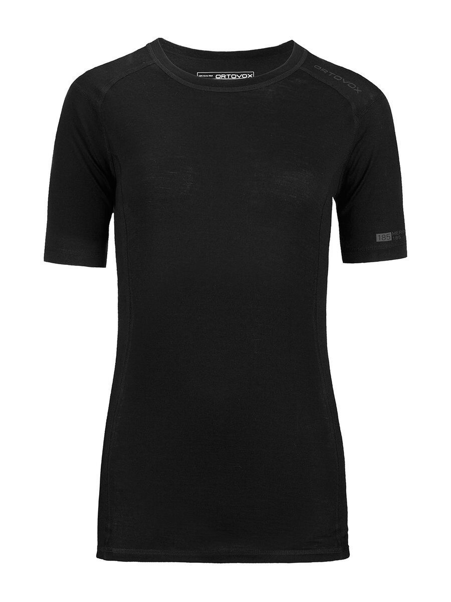 Ortovox Merino 185 Short Sleeve, black raven - Bild 1