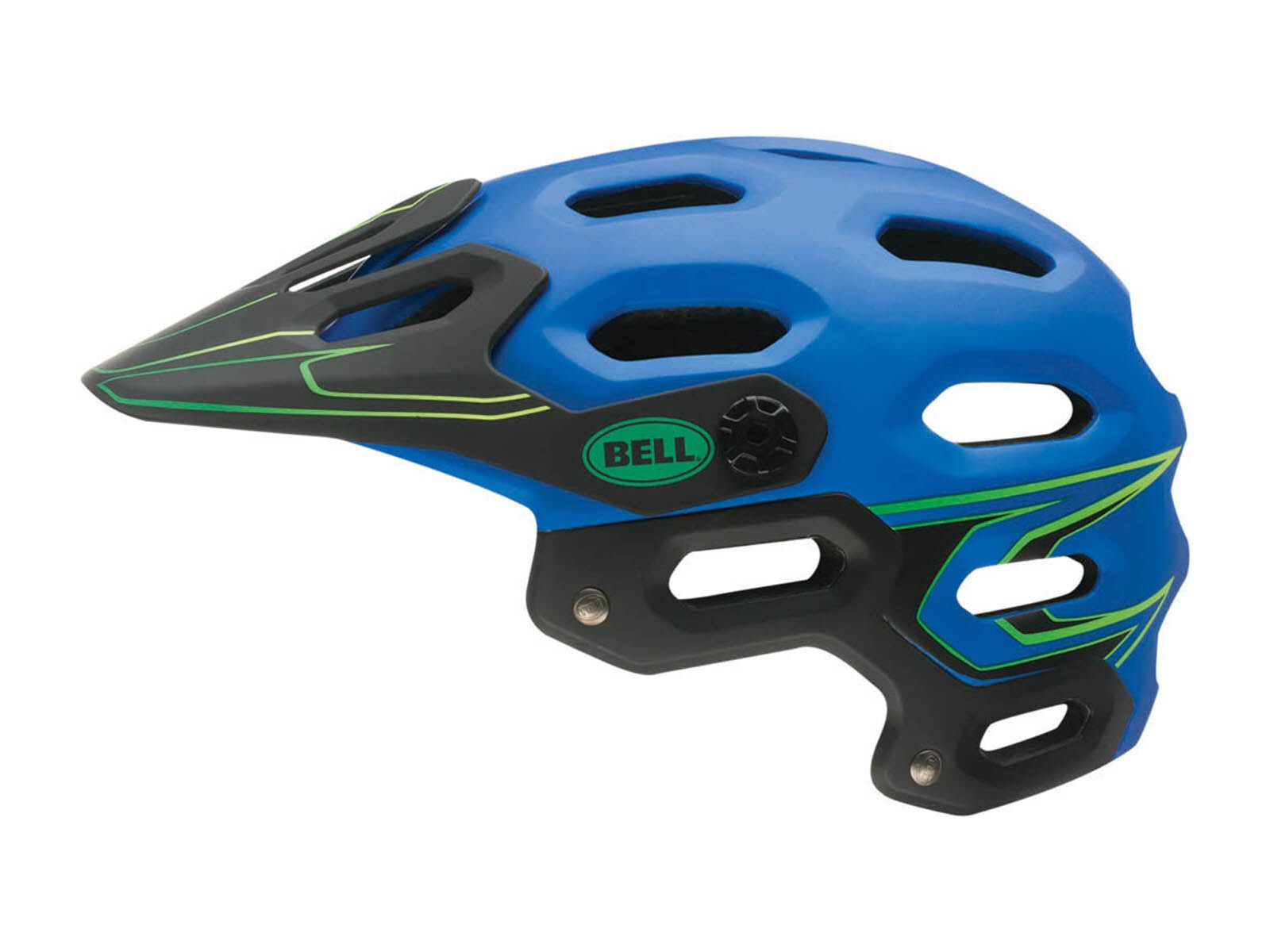 Bell Super, matte blue/green moto - Bild 1