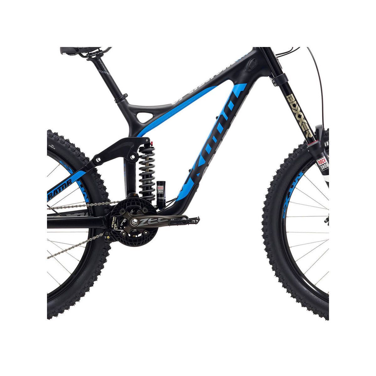 Kona Operator, Matt UD Carbon & Black w/Gloss Blue & Grey - Bild 3
